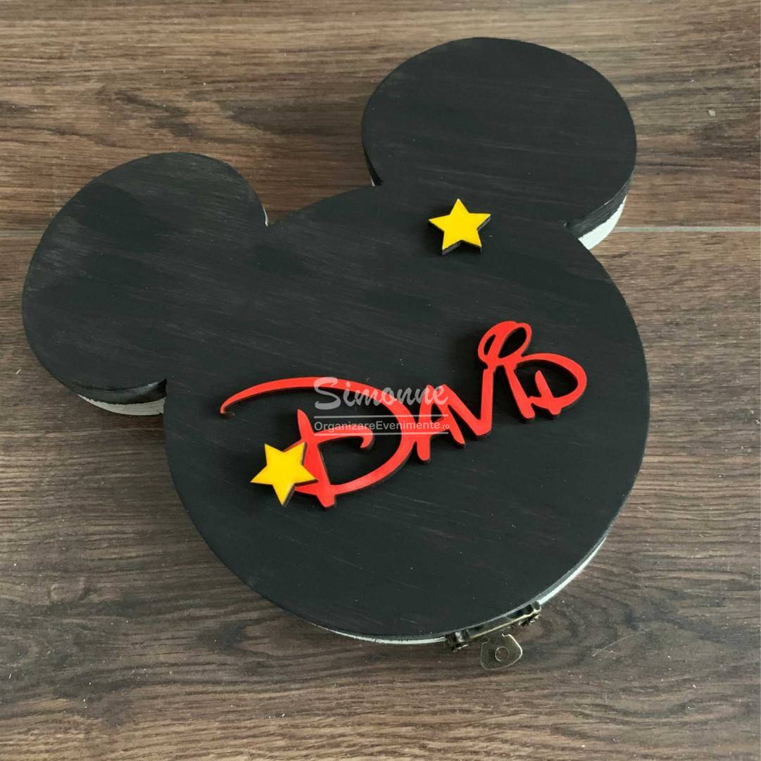 Cutiuta mot dintisor personalizata Mickey Mouse 