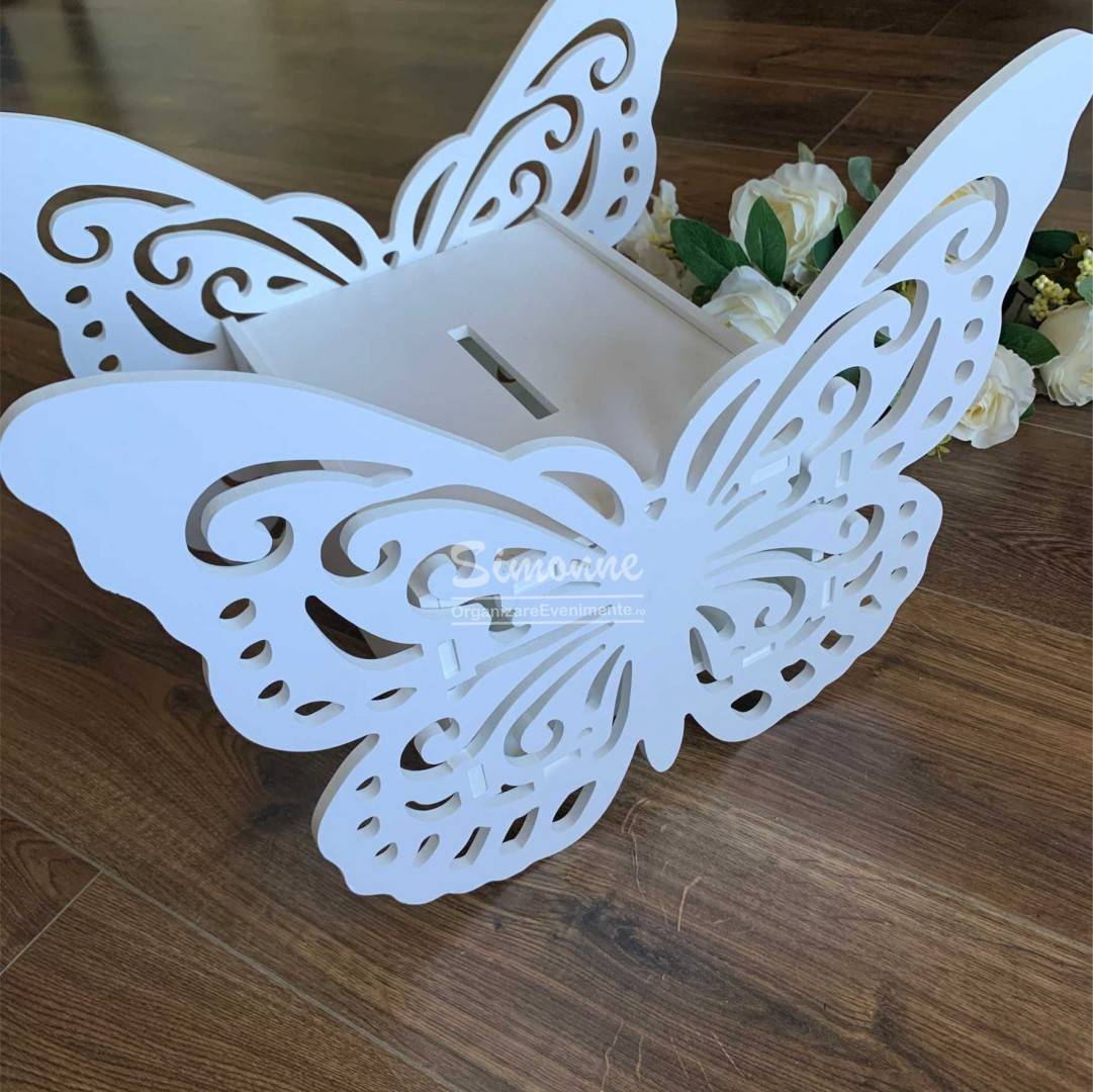 Cutie pentru dar Fluture nunta botez