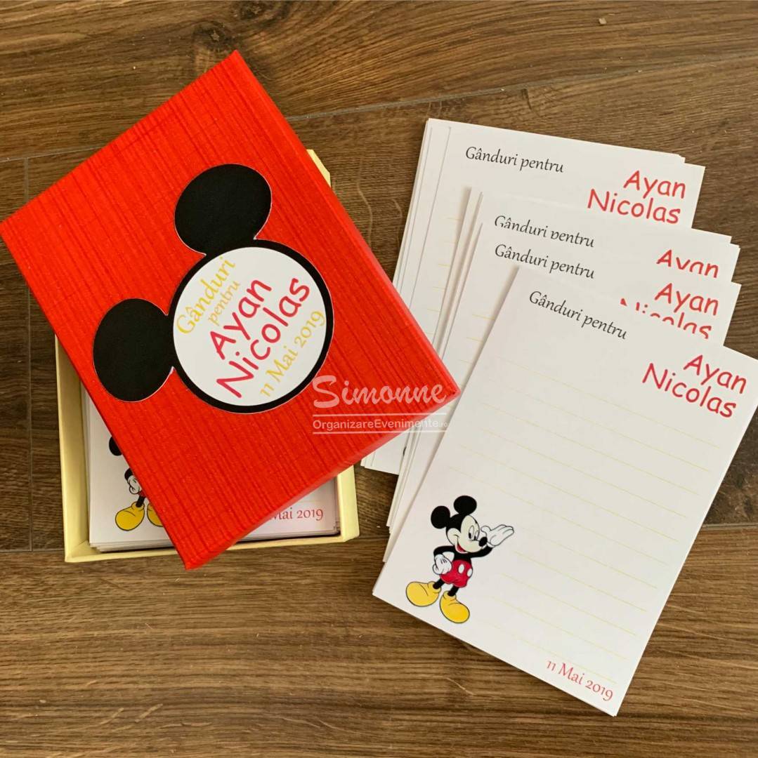 Guest book personalizat Mickey Mouse