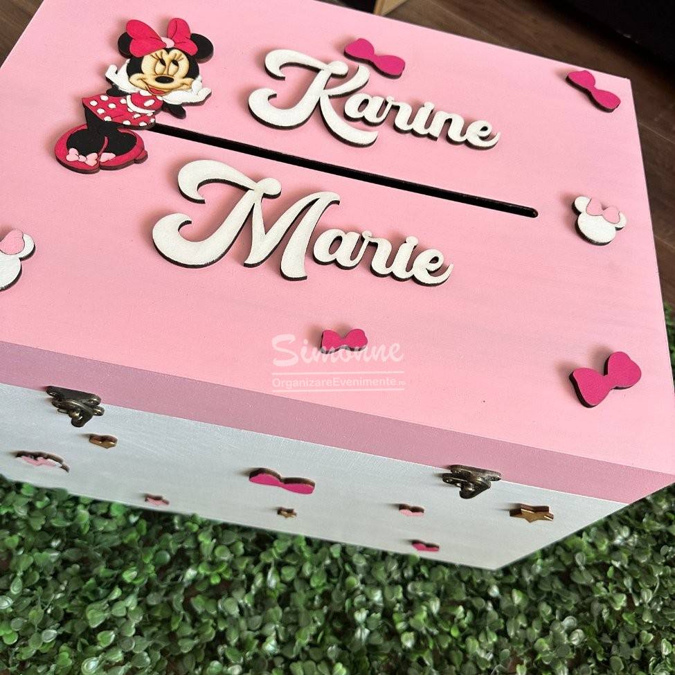 Cutie de dar, amintiri personalizata, Minnie Mouse