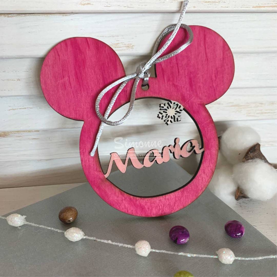 Decoratiune Glob Minnie Mouse personalizat